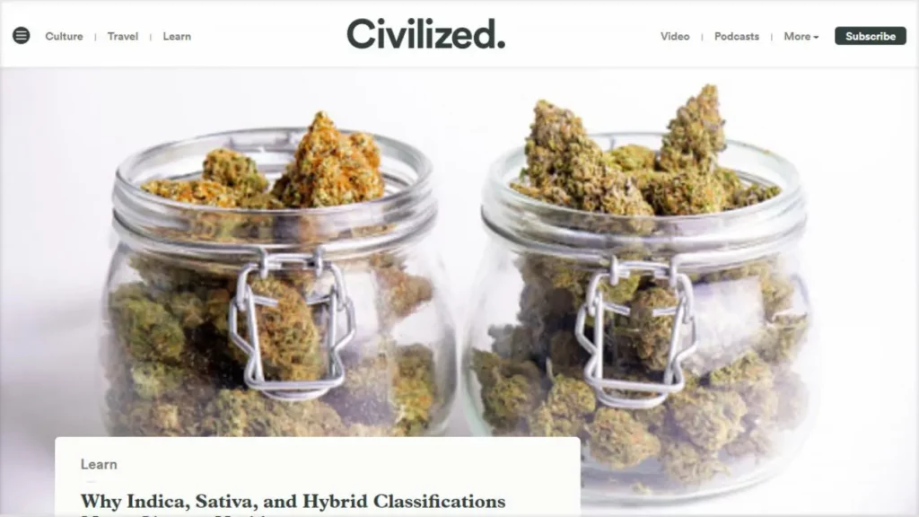 Why Indica, Sativa, and Hybrid Classifications Mean Close to Nothing