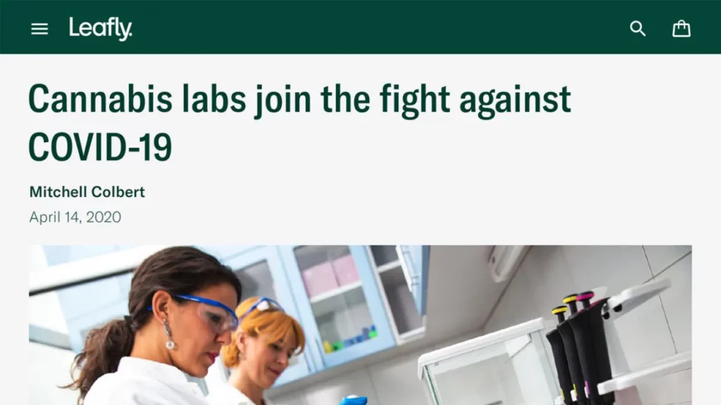 Cannabis labs join the fight against COVID-19