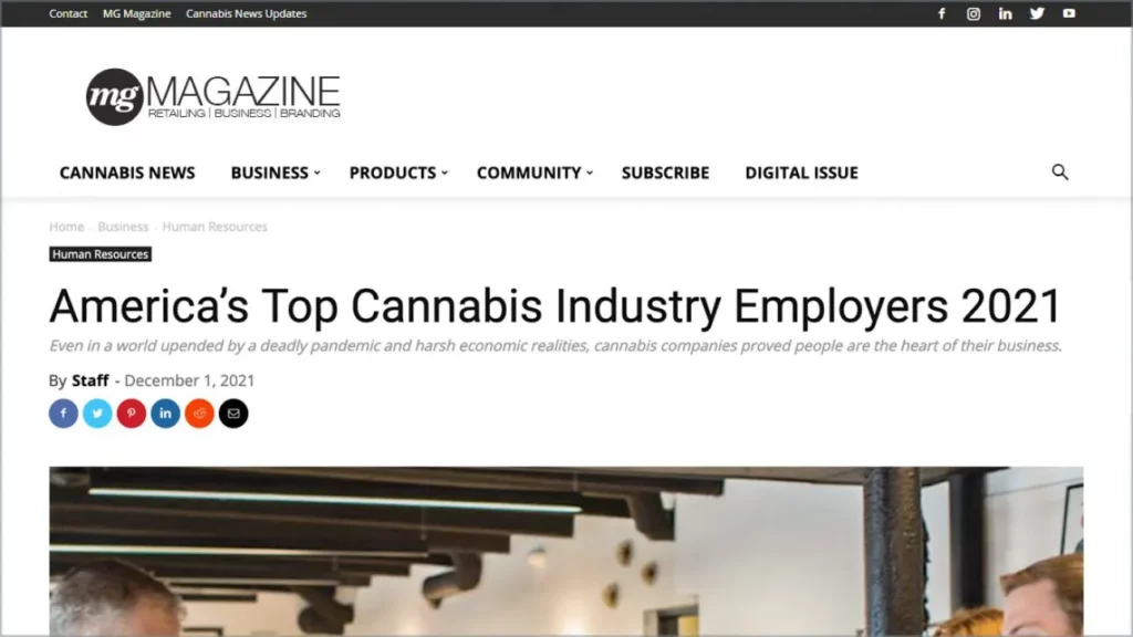 America's Top Cannabis Industry Employers 2021